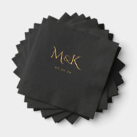 Foil Stamped Napkins