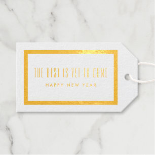 Foil The Best Is Yet To Come Simple Border Gift Tags