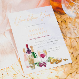 Foil Vino Before Vows Wine Bridal Shower