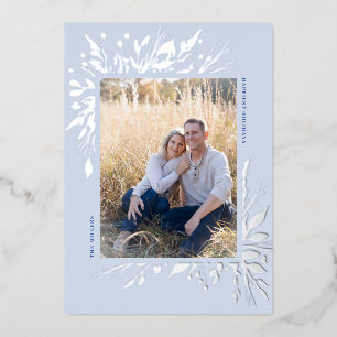 Foil Winter Wonderland Holiday Photo Card