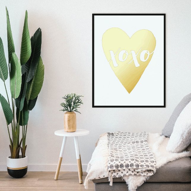 Foil XOXO Heart Valentine's Day Art Print Poster (Creator Uploaded)