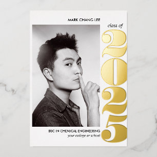 Foil YEAR   COLLEGE UNIVERSITY PHOTO GRADUATION  