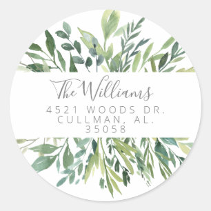Foilage Return Address Label Seal