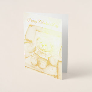 Foiled Card - Happy Valentine's Day greeting card
