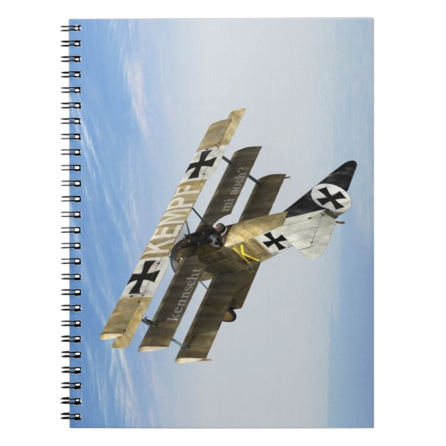 Fokker Dr1 Triplane Note Book (Front)