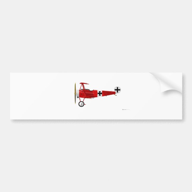 Fokker DR-1 Triplane Bumper Sticker (Front)