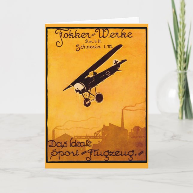 Fokker Worke Poster on Notecards (Front)
