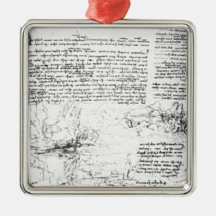 Fol.145v-a, page from Da Vinci's notebook Metal Tree Decoration