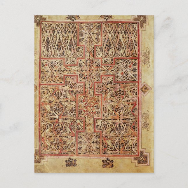 Fol.220 Carpet page, from the Lichfield Postcard (Front)