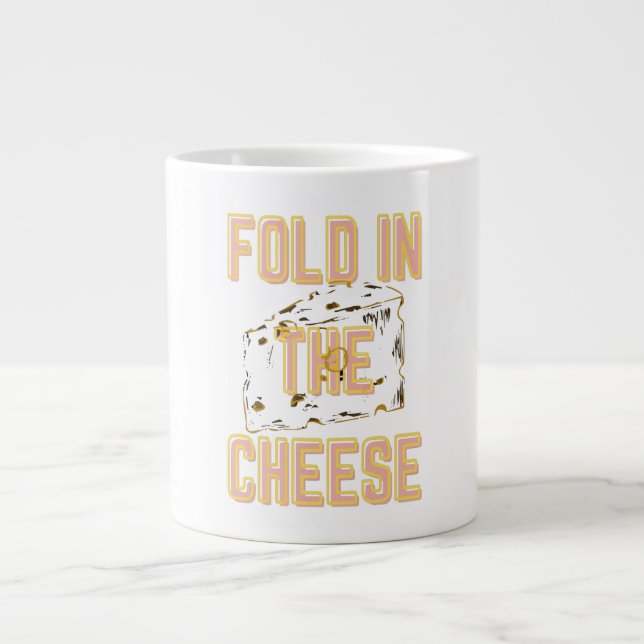Fold In The Cheese Large Coffee Mug (Front)