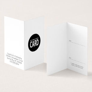 folded appointment card