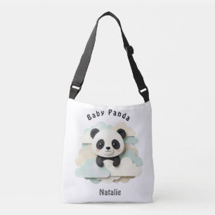Folded Baby Panda Cute Origami Crossbody Bag