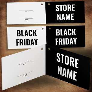 Folded Black Friday Discount Hang Tag Price Size