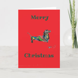 Folded Blank Christmas Card