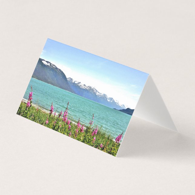 Folded blank note card of Alaska (Front)