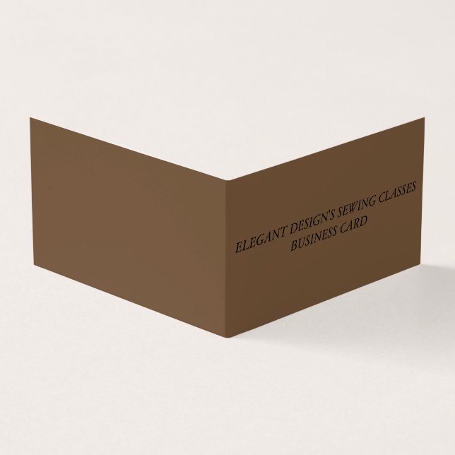 Folded Business Card (Outside)