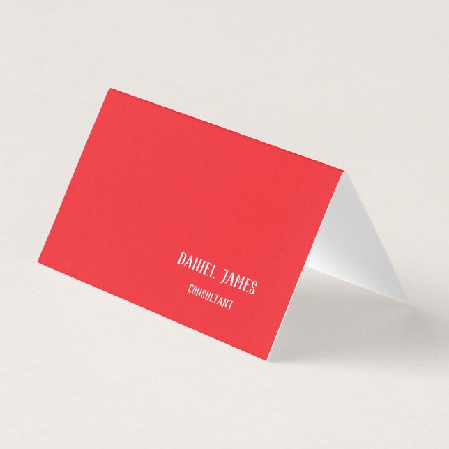 Folded Business Card (Front)