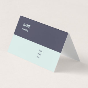 Folded Business Card, Customizable Card