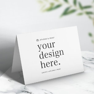 Folded Card   Design Upload 5x7 DIY Landscape Card