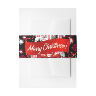 Folded Card Invitation Belly Band