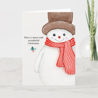 Folded Christmas card