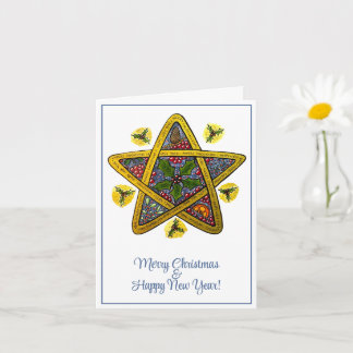 Folded Christmas Card printed from original art