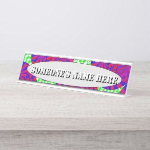 Folded Dimensions by Kenneth Yoncich Desk Name Plate