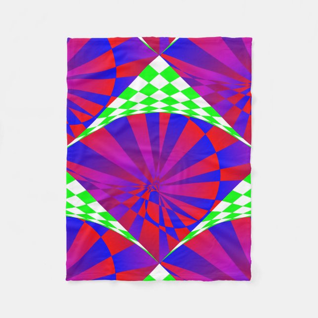 Folded Dimensions by Kenneth Yoncich Fleece Blanket (Front)
