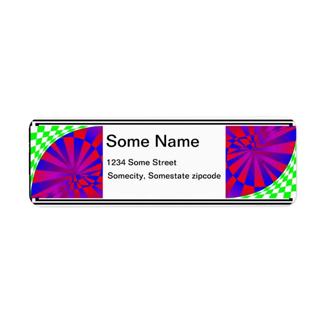Folded Dimensions by Kenneth Yoncich Return Address Label (Front)