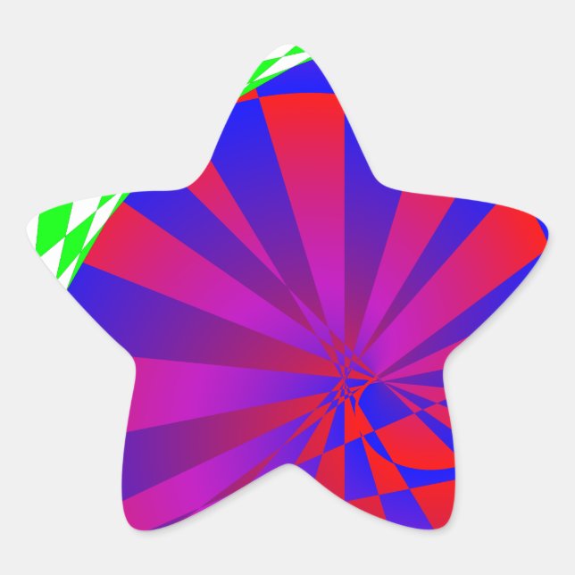 Folded Dimensions by Kenneth Yoncich Star Sticker (Front)