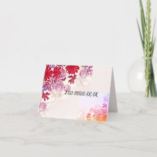 folded eid mubarak card for ramadan