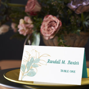 Folded Escort Place Card