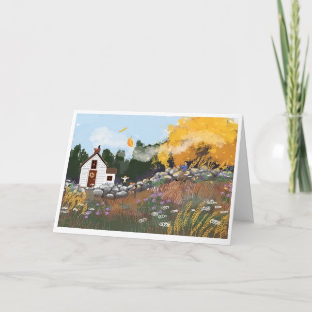 Folded fall notecard (Front)