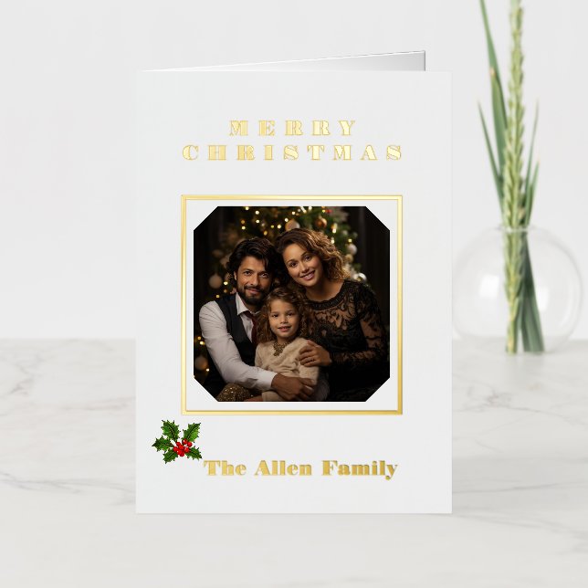 Folded Foil Holiday Card (Front)