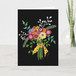 Folded friendship card. thank you card