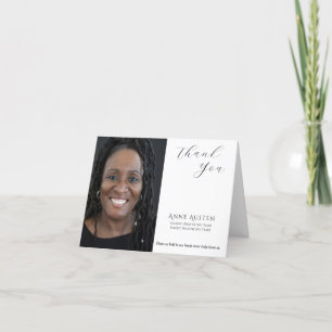 Folded Funeral Thank You Card – With Gratitude