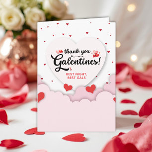 Folded Galentine's Thank You Card