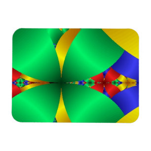 Folded Green Cones With Gold Magnet