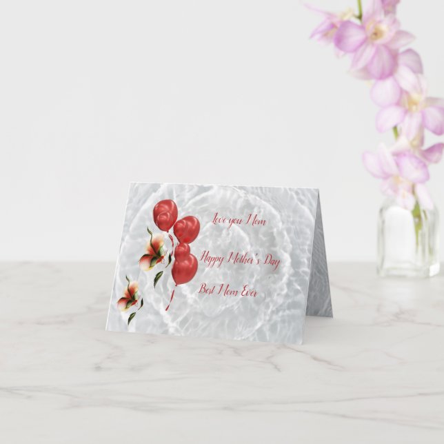 Folded greeting card  (Orchid)