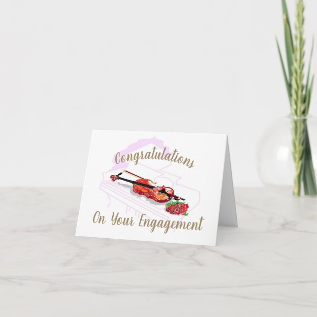 Folded Greeting Card : Engagement (Front)