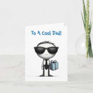 Folded Greeting Card-Father's Day-Cool Dad Card