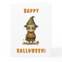 Folded Greeting Card for Halloween