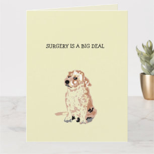 Folded Greeting Card Get well Surgery