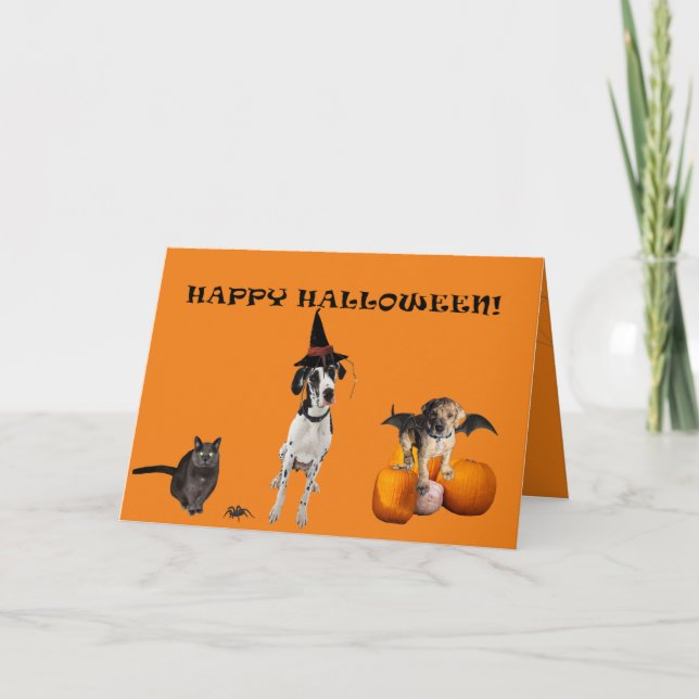 Folded greeting card Halloween (Front)
