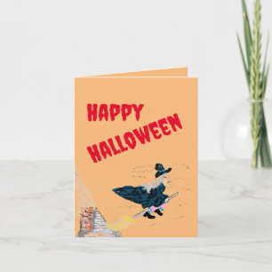 Folded Greeting Card : Happy Halloween