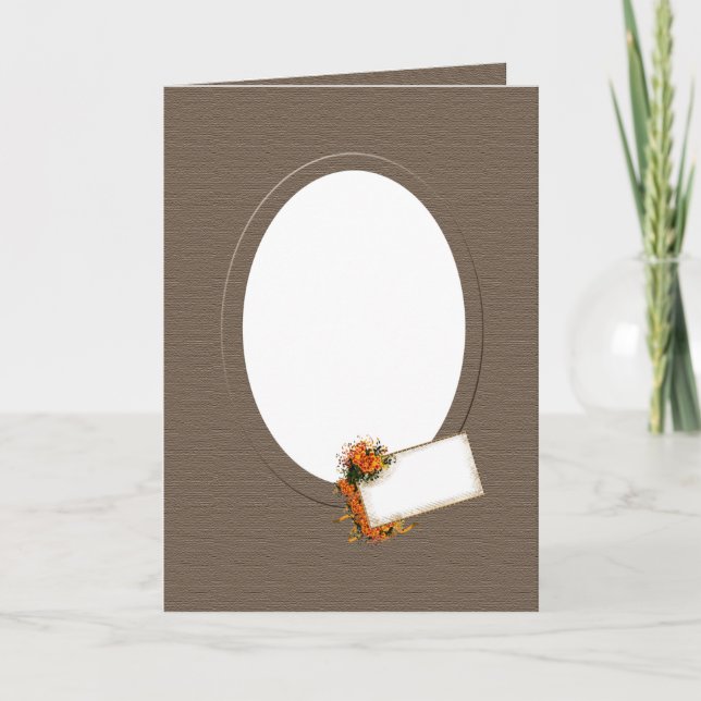 Folded Greeting Card Photo Template Heirloom (Front)