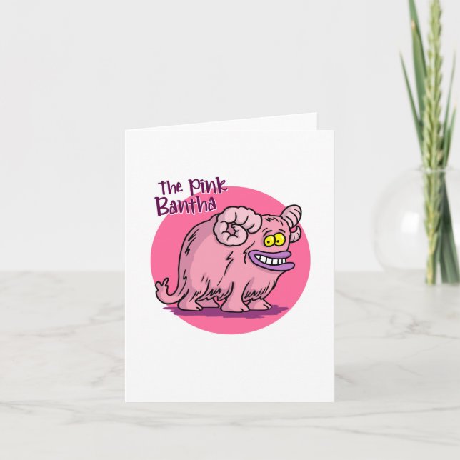 Folded Greeting Card Pink! (Front)