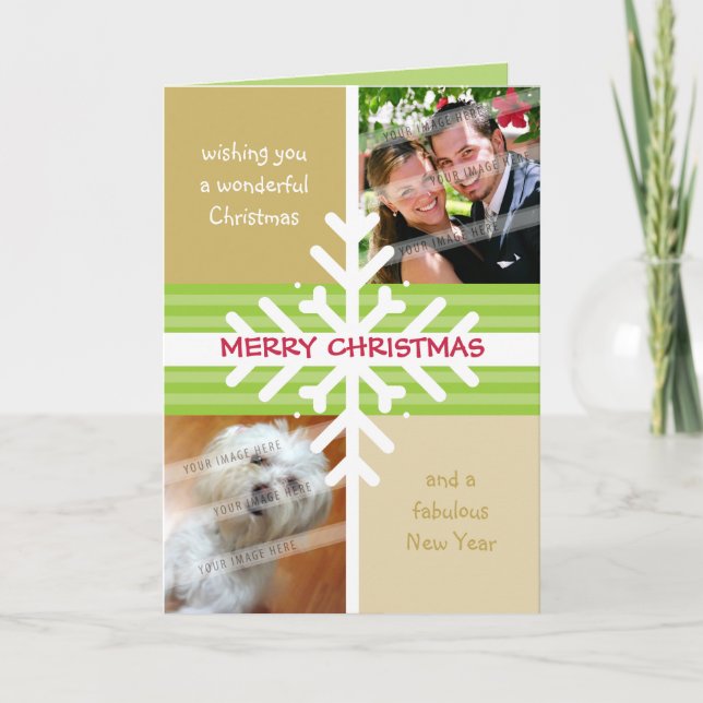 FOLDED GREETING CARD :: snowflake dissection 4 (Front)