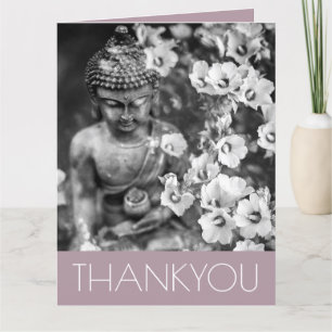 FOLDED GREETING CARD : THANK YOU : BUDDHA