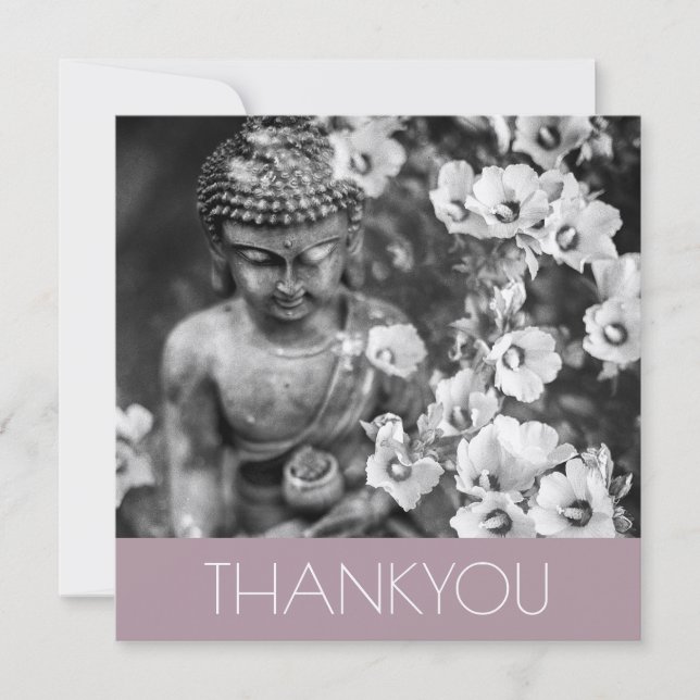 FOLDED GREETING CARD : THANK YOU : BUDDHA (Front)